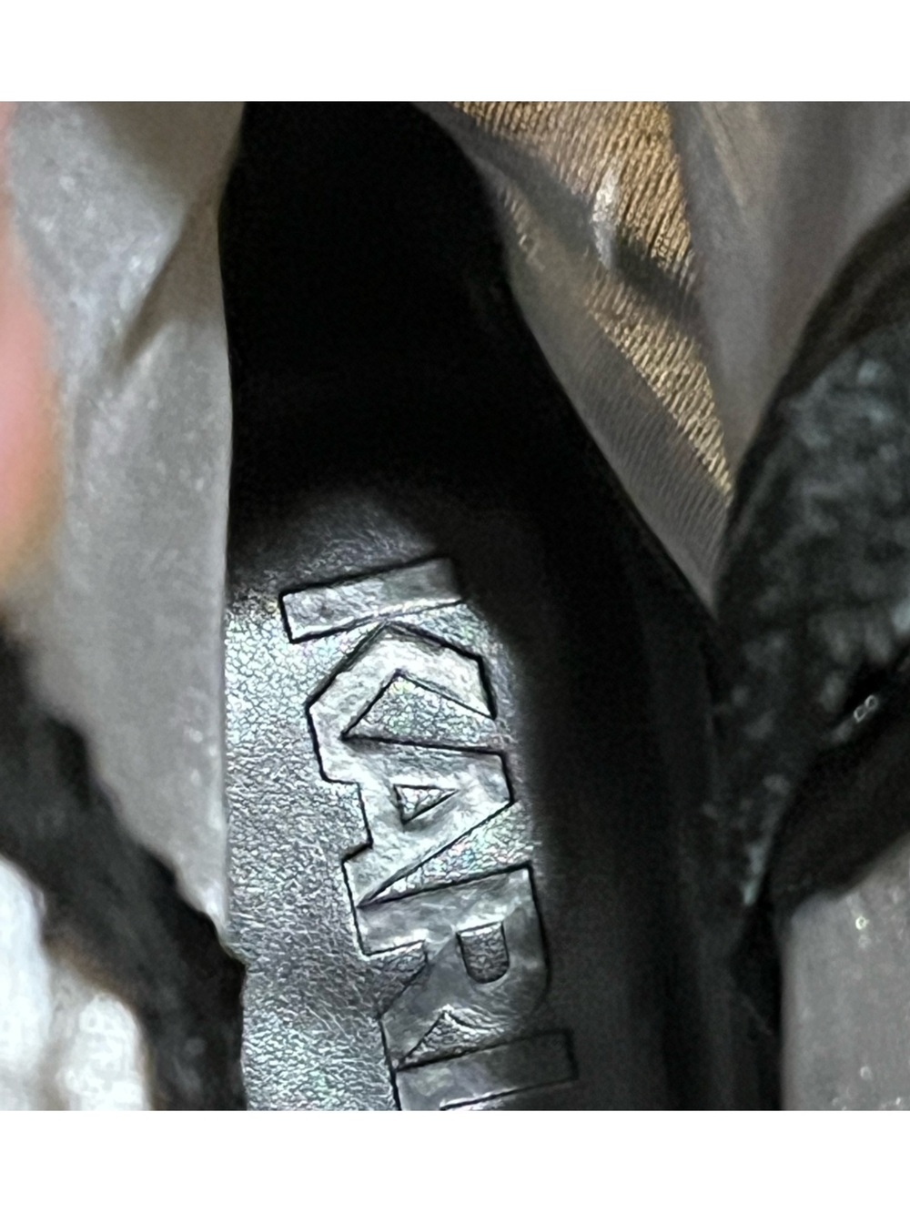 Karl Lagerfeld Paris Mesh Western / Cowgirl Boots w/ rhinestones. Black. 7.5 - Picture 9 of 11